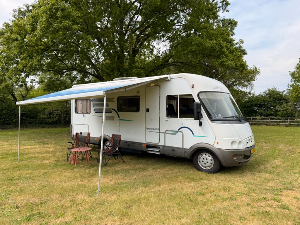 Hymer B644 Camper 5 persoons, Caravans en Kamperen, Campers, Integraal, Chemisch toilet, Ringverwarming, Fiat