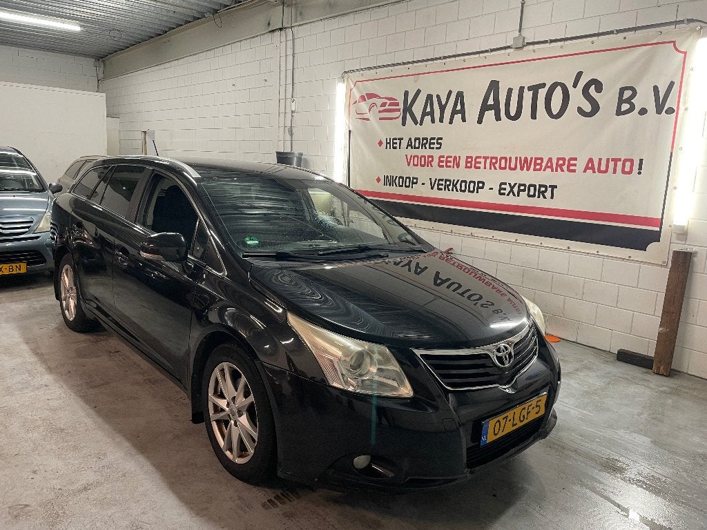Toyota Avensis 1.8 Vvt-i Wagon 2010 Zwart, Auto's, 15 km/l, Avensis, 4 cilinders, Zwart