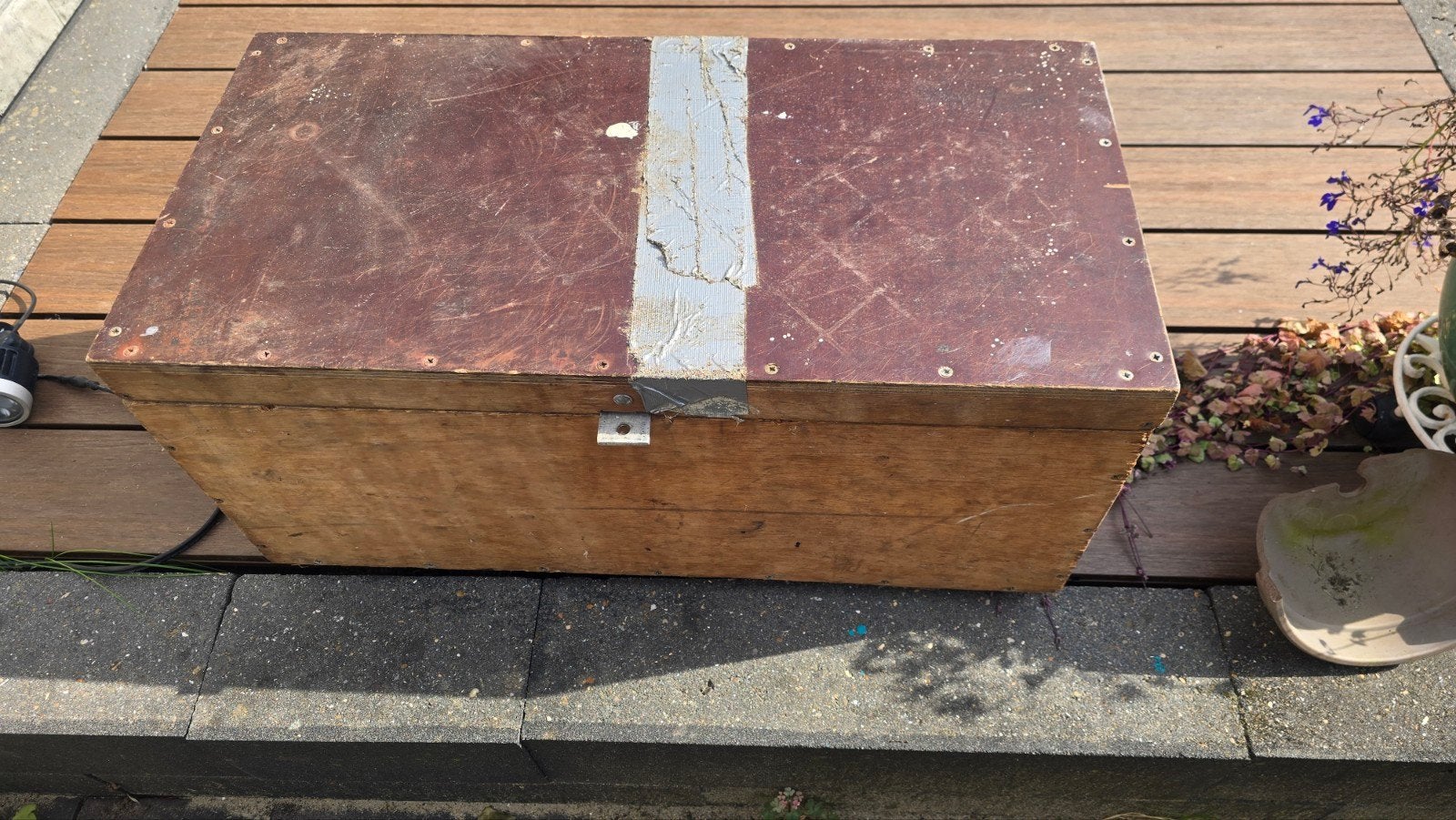 Gratis houten opbergkist - Vintage en robuust, Ophalen, Gebruikt, 50 tot 100 cm, 5 – 50