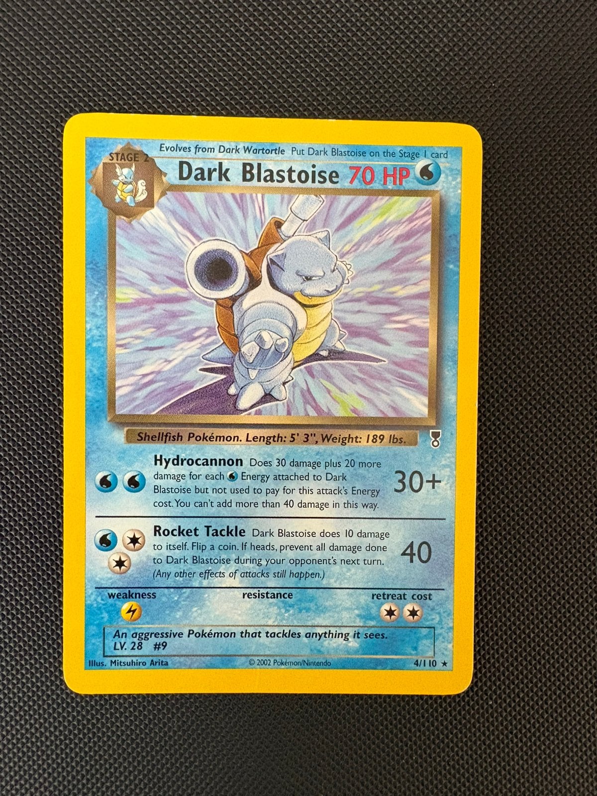Dark Blastoise non holo 4/110 pokemon legendary collection, Ophalen of Verzenden, Zo goed als nieuw