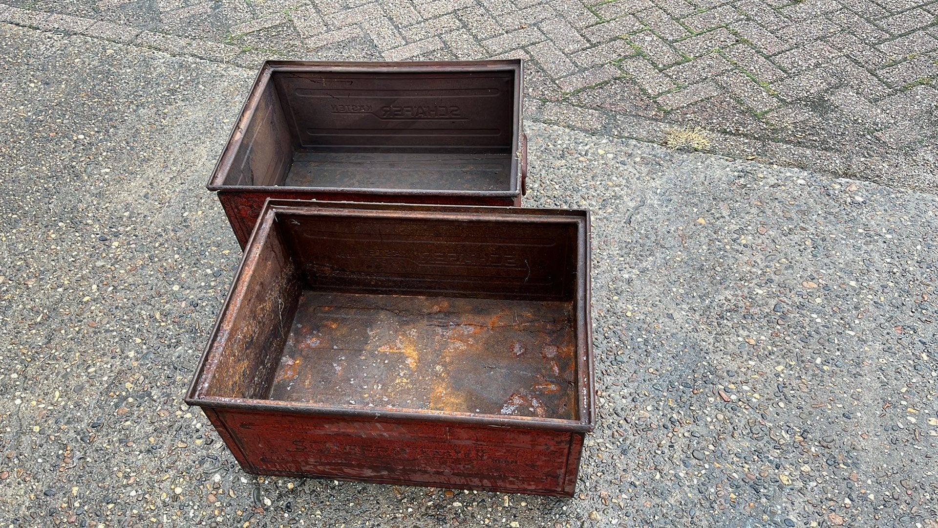 Vintage opbregbakken Schafer Kasten 1962, Ophalen of Verzenden