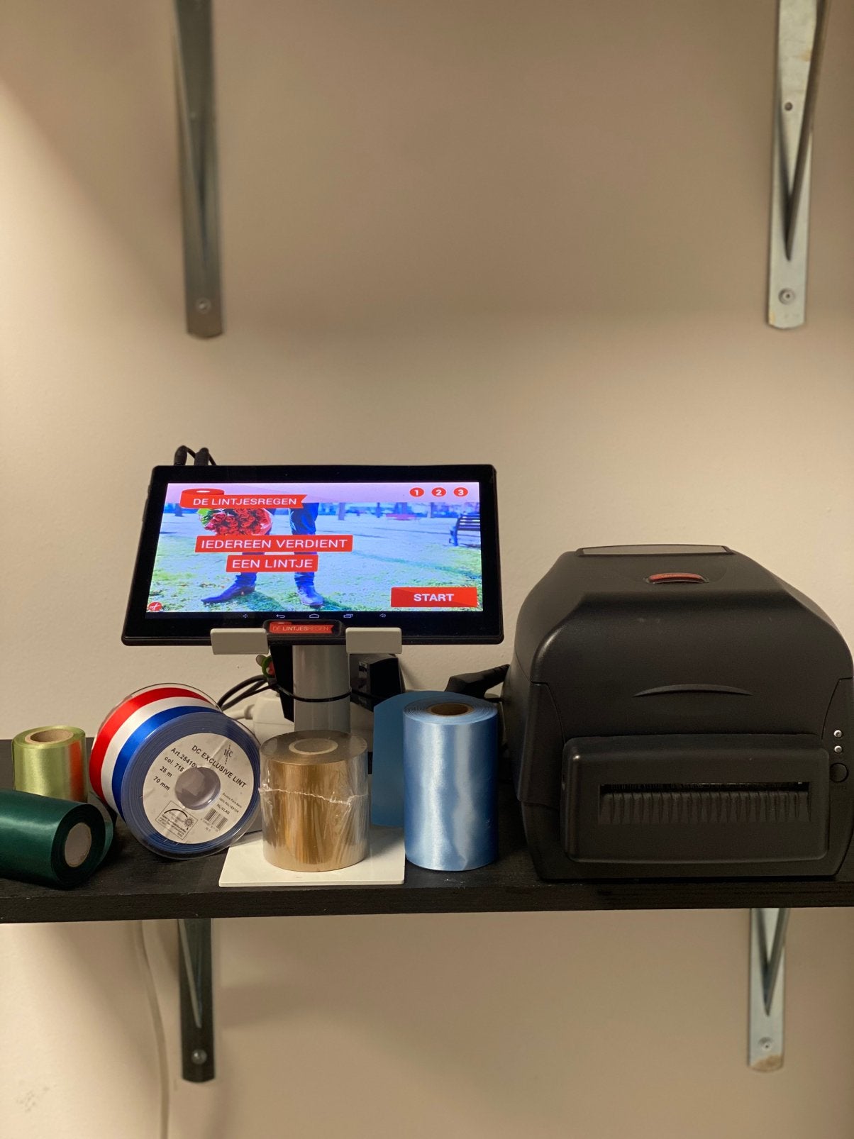 Lintenprinter Argox CP-2140 incl tablet, inkt en linten, Ophalen, Zo goed als nieuw, Overige technieken
