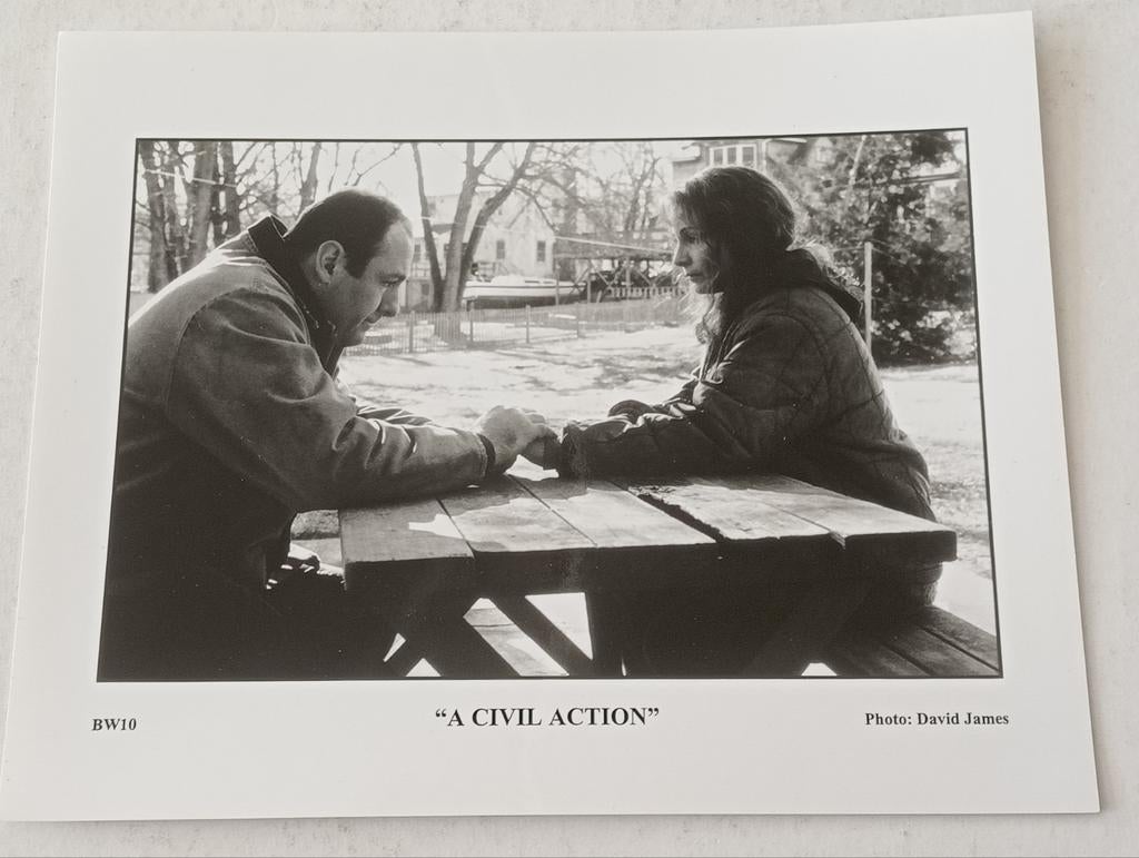 Foto "A Civil Action" - David James, Verzamelen, Foto's en Prenten, Ophalen of Verzenden, Voor 1940, Gebruikt, Overige onderwerpen