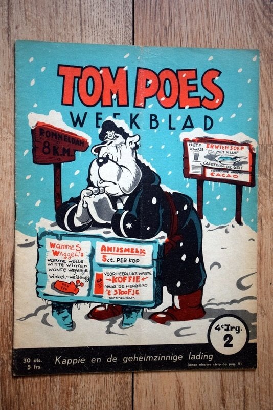 Tom Poes nummer 2 jaargang 4 uit 1951 Quasi nieuwstaat, Boeken, Marten Toonder, Eén stripboek, Ophalen of Verzenden, Zo goed als nieuw