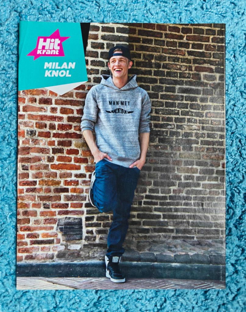 Milan Knol poster hitkrant, Rechthoekig Staand, A4 of kleiner, Nieuw, Ophalen of Verzenden
