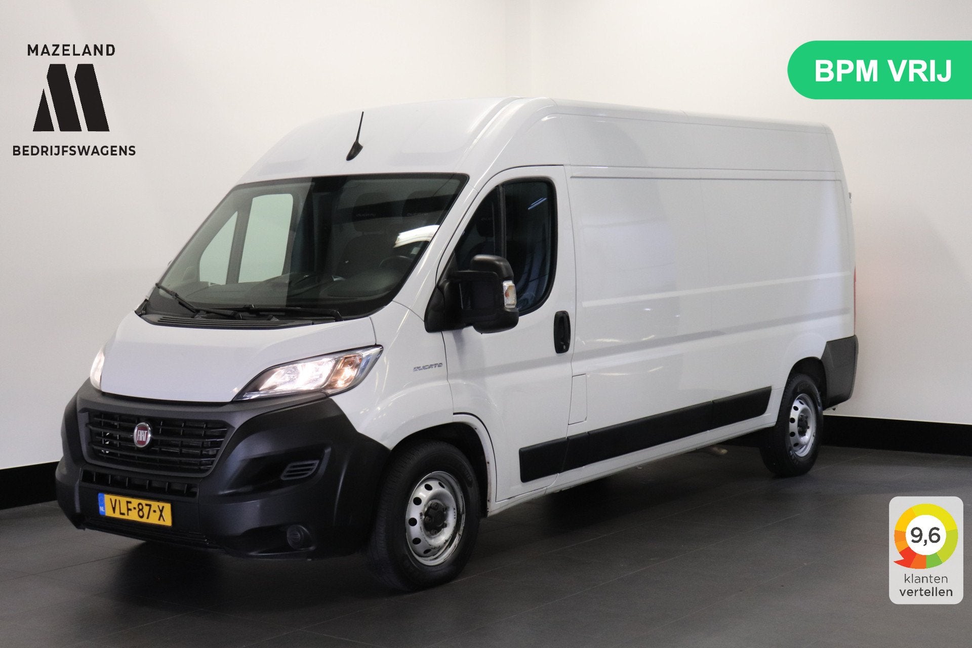 Fiat Ducato 2.3 MJ 140PK Automaat L3H2 EURO 6 - AC/Climate -, Stof, Wit, Diesel, 750 kg