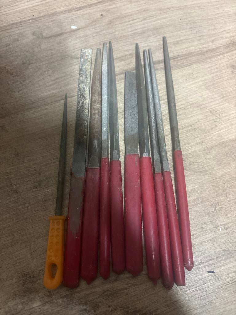 Set van 10 vijlen, Doe-het-zelf en Verbouw, Gereedschap | Handgereedschap, Gebruikt, Ophalen of Verzenden