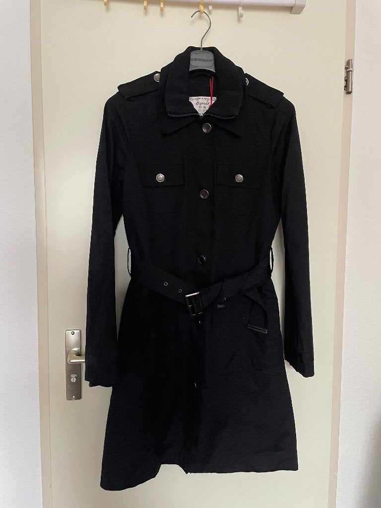 Esprit coat, Kleding | Dames, Maat 38/40 (M), Zwart, Nieuw, Ophalen of Verzenden
