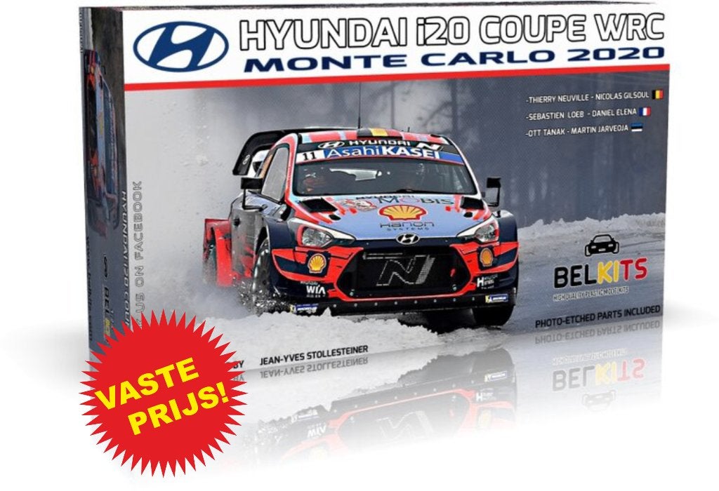 Hyundai I20 Coupe WRC Monte Carlo 2020 (Belkits 021) 1/24, Overige merken, Auto, Groter dan 1:32, Nieuw