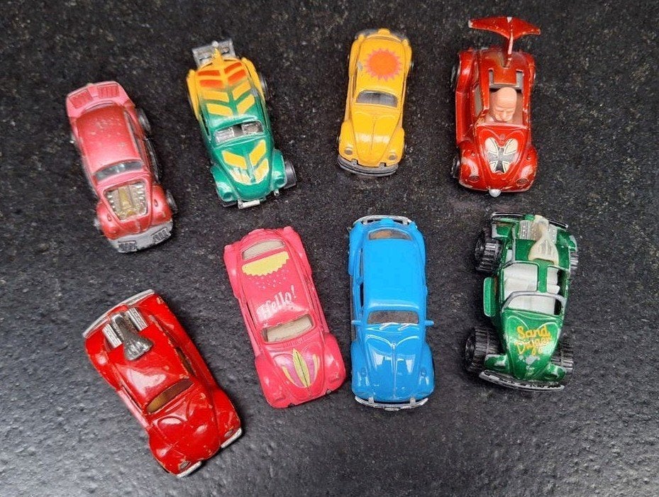 Collectie van 8 Volkswagen Kever speelgoedauto's, Ophalen of Verzenden, Gebruikt, Auto