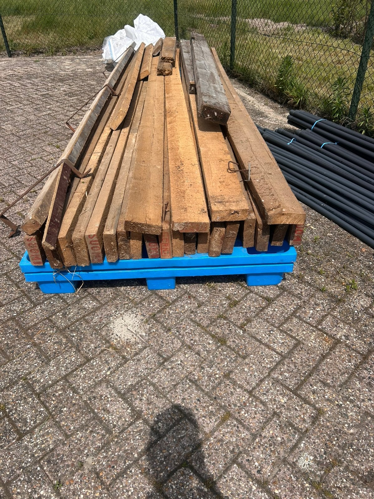 Oud Houten Balken, Ophalen, Gebruikt, 250 cm of meer, Balken