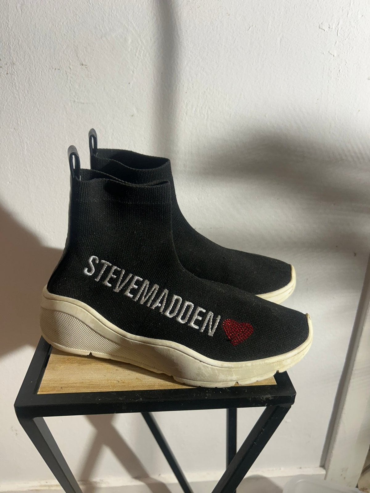 Stevemaden, Zwart, Ophalen of Verzenden, Sneakers of Gympen, Zo goed als nieuw