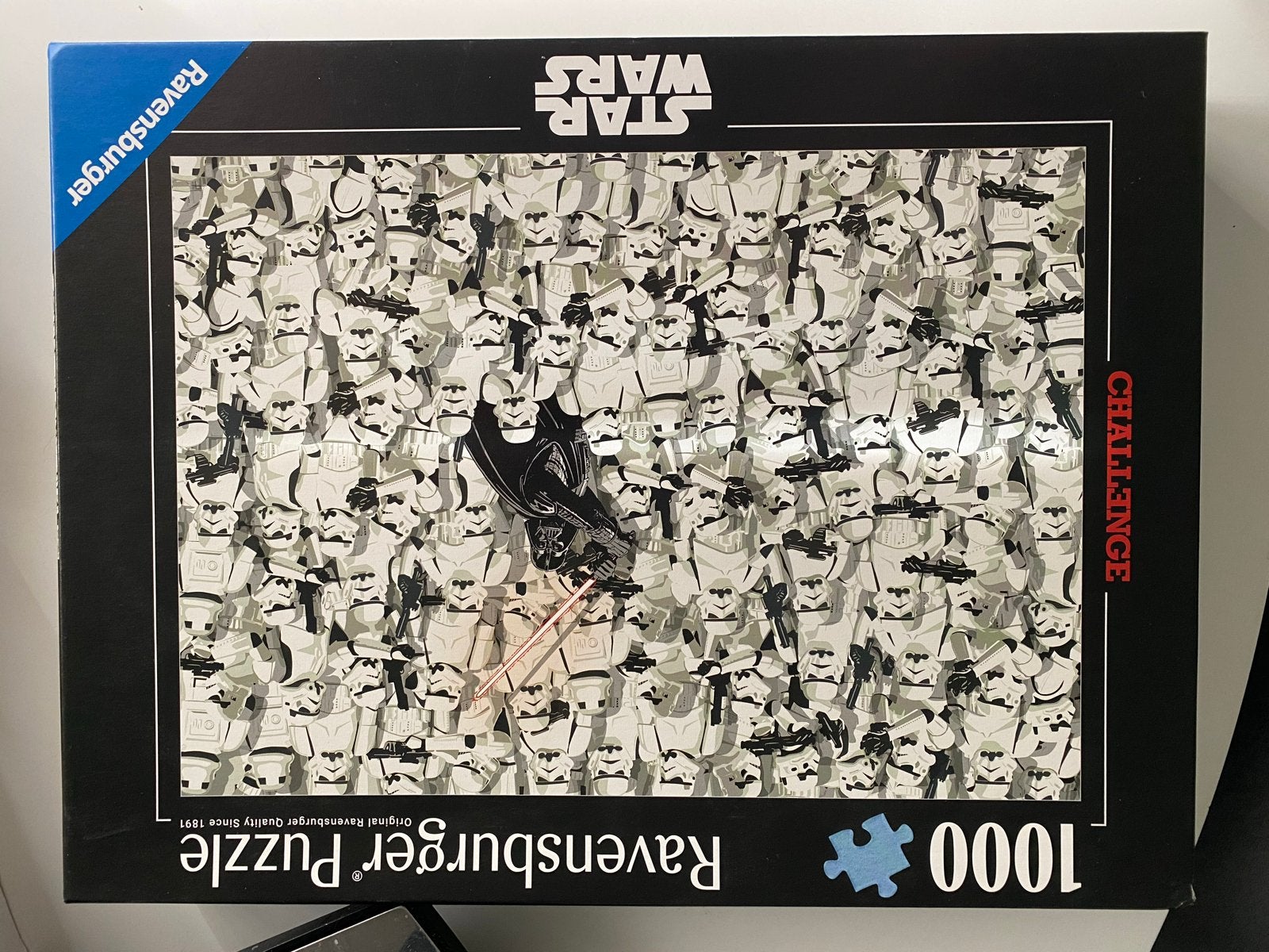 Star Wars Ravensburger Puzzel 1000 stukjes - Challenge, Verzamelen, Ophalen of Verzenden, Nieuw, Spel