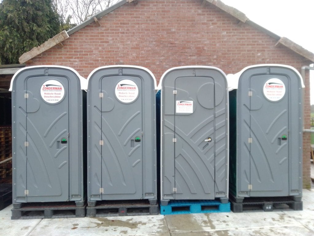 Mobiele Nood Douches Cabines, Doe-het-zelf en Verbouw, Sanitair, Ophalen of Verzenden, Zo goed als nieuw, Toilet