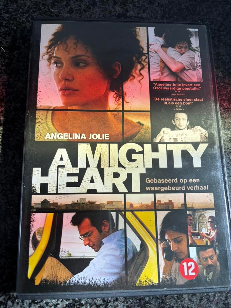 A mighty heart / dvd ned ondertiteld met angelina jolie, Alle leeftijden, Ophalen of Verzenden, Zo goed als nieuw