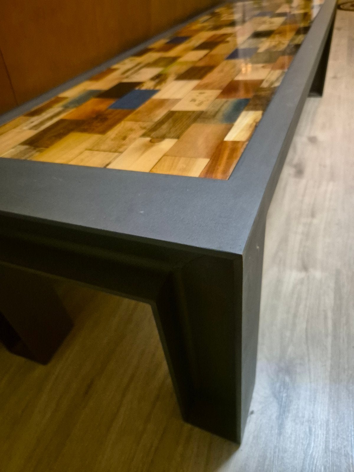 custom epoxy salontafel design 
custom custom epoxy sallon t, Ophalen, Metaal of Aluminium, Design, 150 tot 200 cm