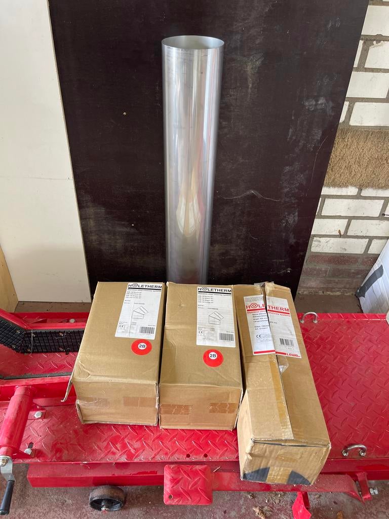 RVS Enkelwandig Kachelpijp Set Ø150mm - Nieuw, Huis en Inrichting, Kachels, Ophalen of Verzenden, Nieuw, Hout, Houtkachel