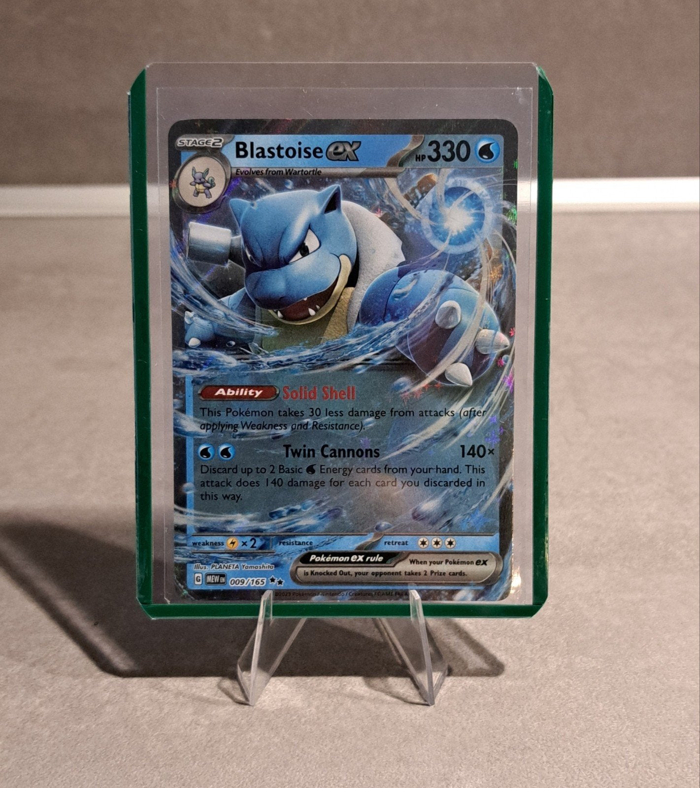 Blastoise ex 009/165, Ophalen of Verzenden
