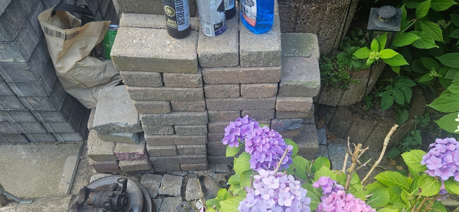 Gratis af te halen klinkers., Ophalen, Gebruikt, Beton, Klinkers