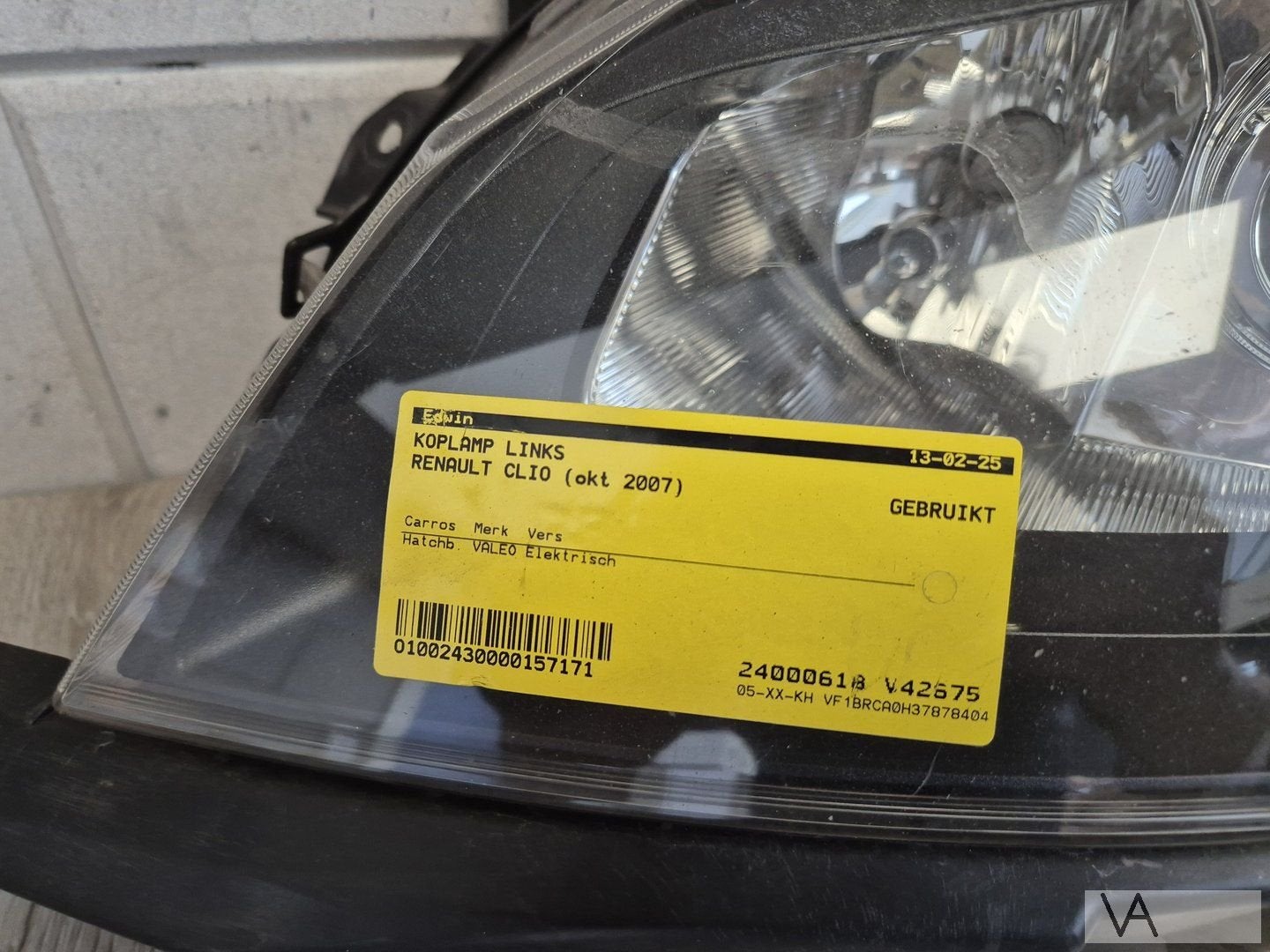 Renault Clio 3 2005 - 2009 koplamp links met lens 8200261610, Gebruikt, -, Renault, -