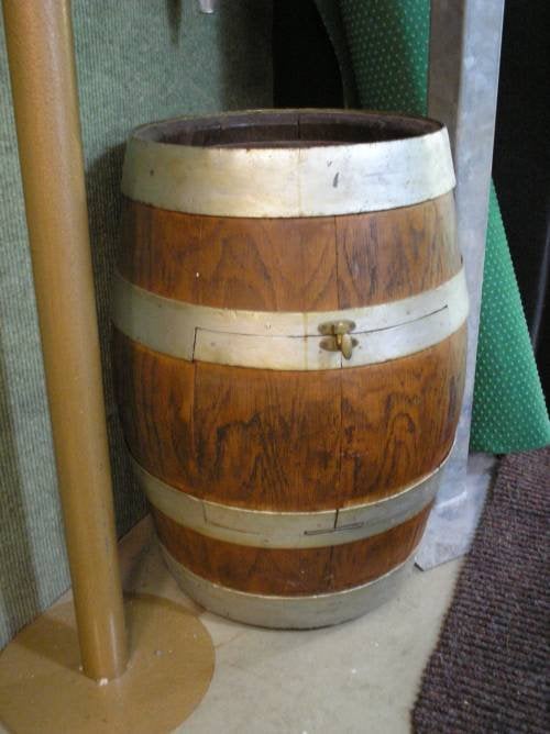AMSTEL BIER, houten jaren 40 biervat, huisbar., Verzamelen, Ophalen, Gebruikt, Overige typen, Amstel