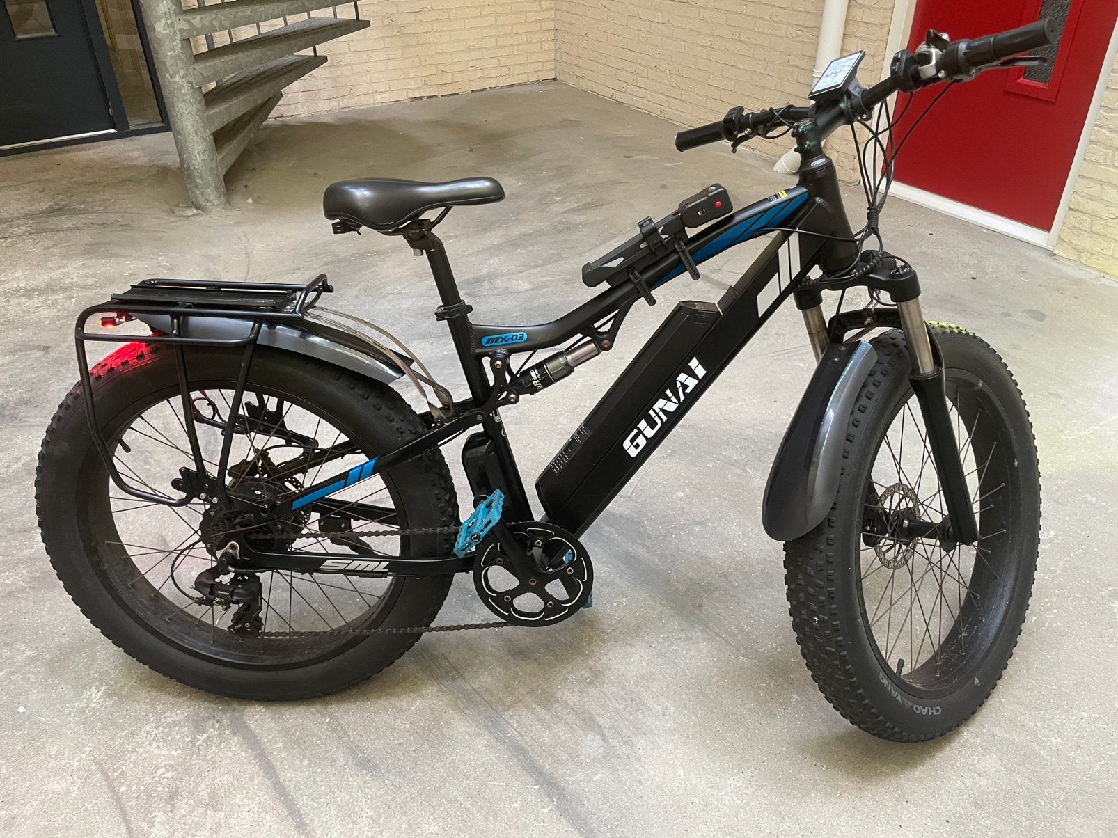 GUNAI MX 03 elektrische bike . Inruil mogelijk, Zo goed als nieuw, 59 cm of meer, 50 km per accu of meer, Ophalen
