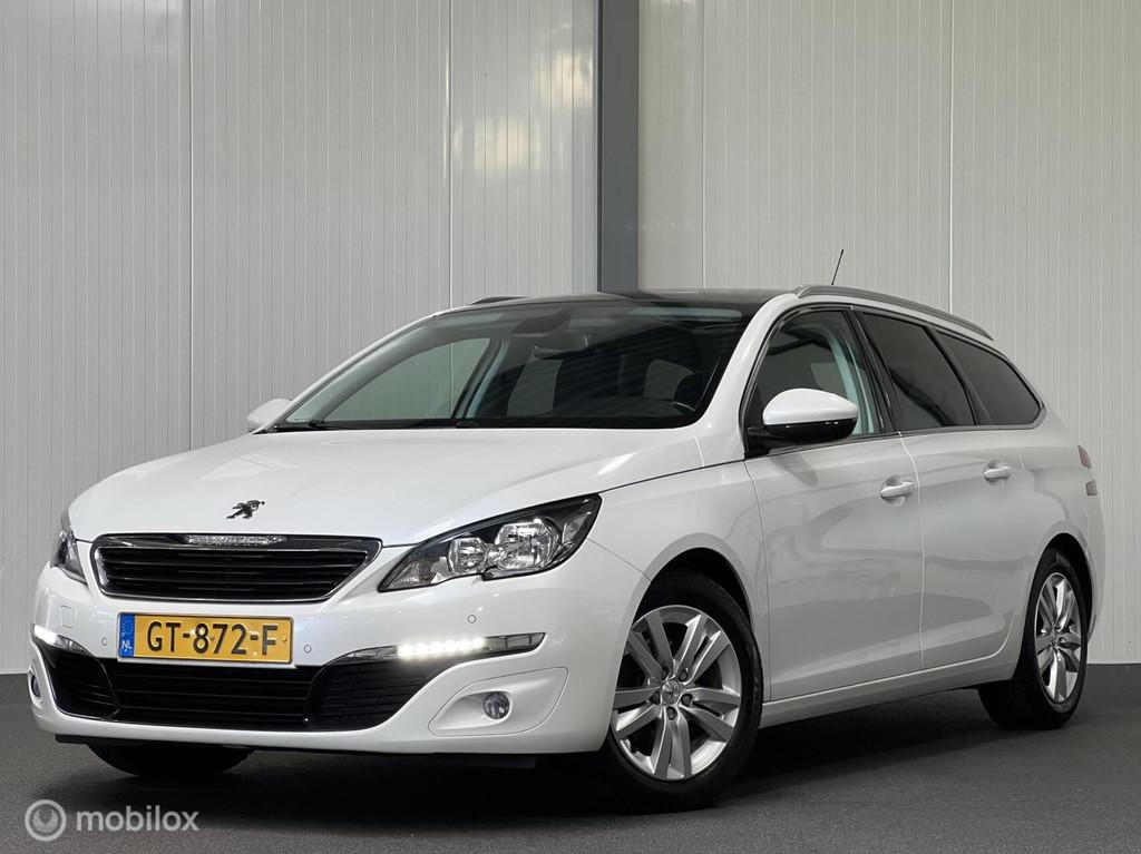 Peugeot 308 SW 1.6 BlueHDI Executive Pack [ NAP trekh. pano, Voorwielaandrijving, 4 cilinders, Parkeersensor, Wit
