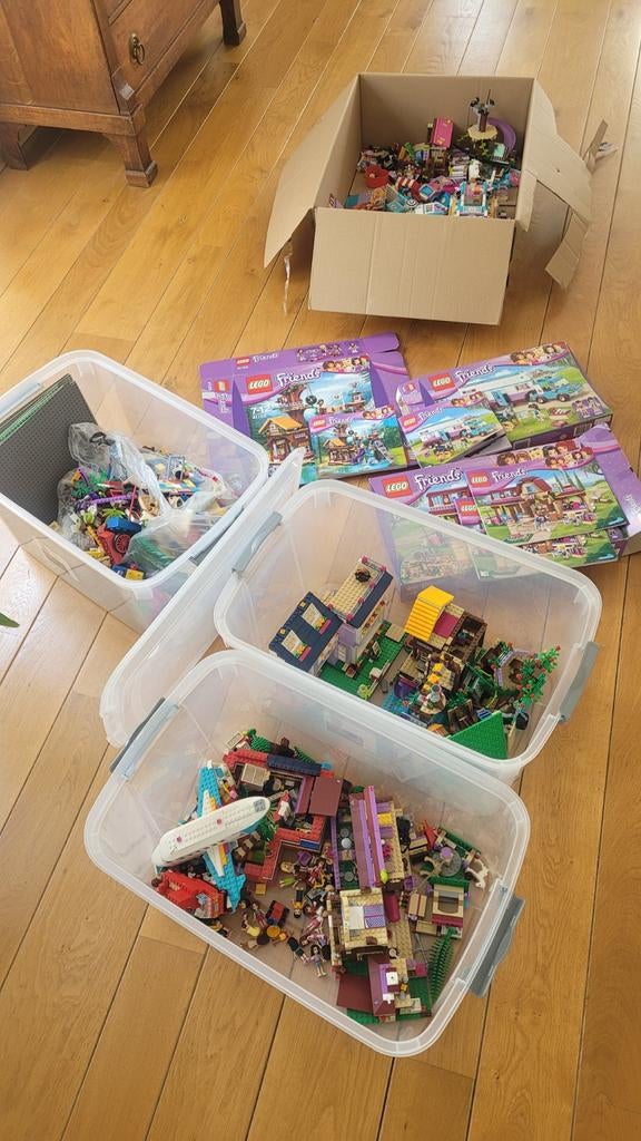 Grote partij LEGO Friends: huis, boomhut, vliegtuig, boot, Ophalen, Gebruikt, Lego, Friends
