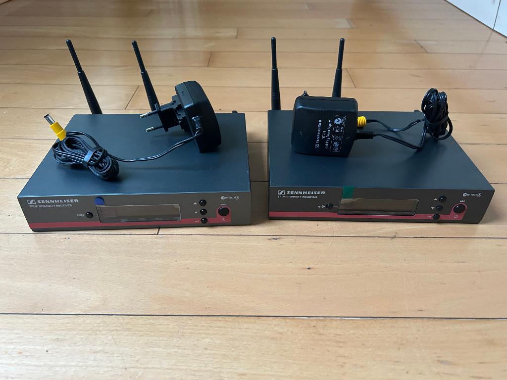 Twee draadloze ontvangers Sennheiser 1.8GHz EM100 G3, Muziek en Instrumenten, Ophalen of Verzenden, Gebruikt, Overige typen, Draadloos
