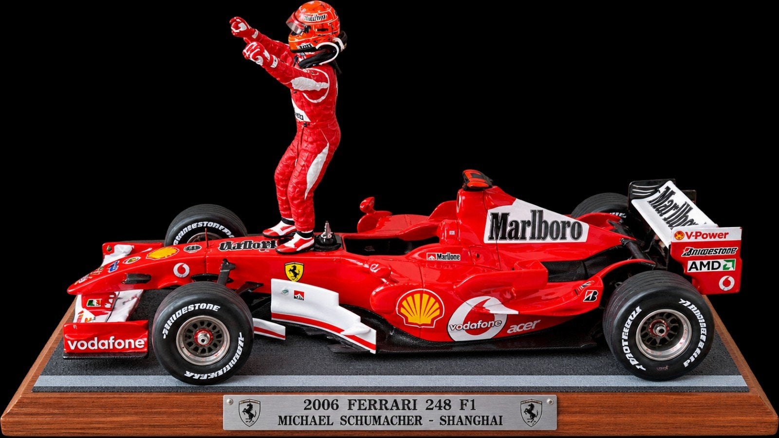 Ferrari 248 F1 Michael Schumacher Shanghai 2006 model, Overige merken, Auto, 1:32 tot 1:50, Ophalen of Verzenden