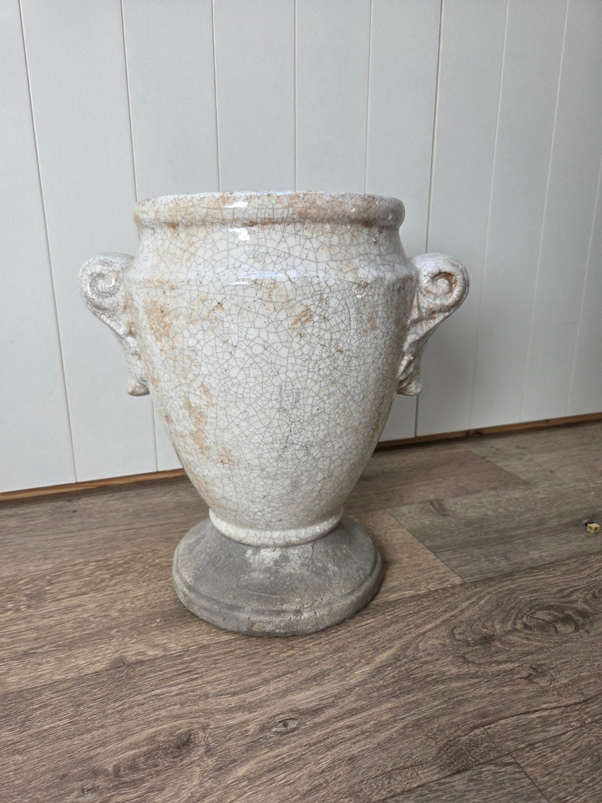 Decoratieve vaas brynxz met craquelé afwerking - 37 cm hoog, Ophalen