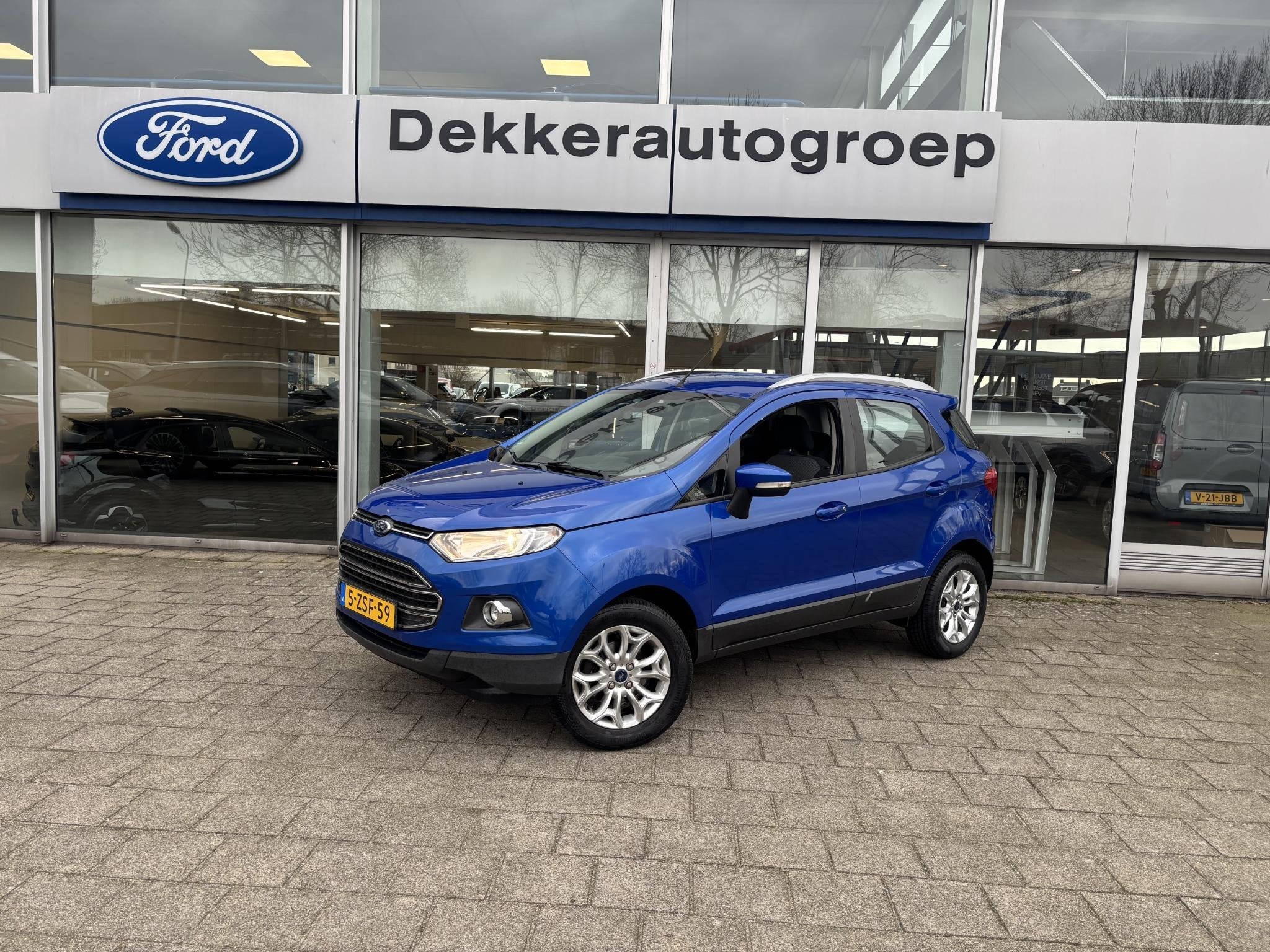 Ford EcoSport 1.0 EcoBoost Titanium, Auto's, Gebruikt, Ecosport, Blauw, Bedrijf