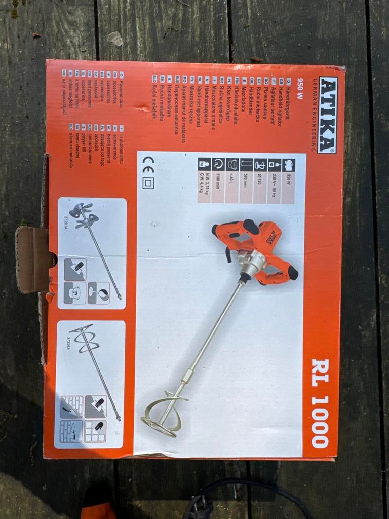 Atika RL 1000 Roerapparaat - 950W mengmachine, Ophalen of Verzenden, Zo goed als nieuw