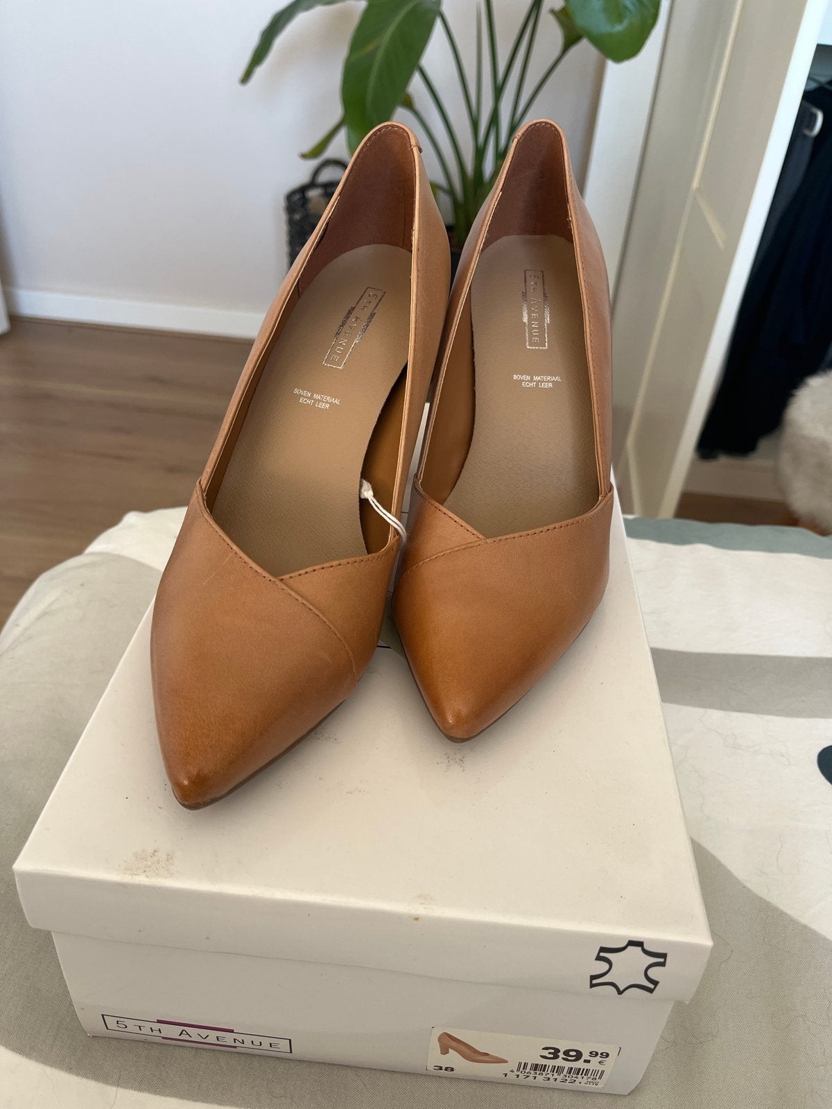 Nieuwe 5th Avenue pumps - Maat 38, Ophalen of Verzenden, Nieuw, Bruin, Pumps
