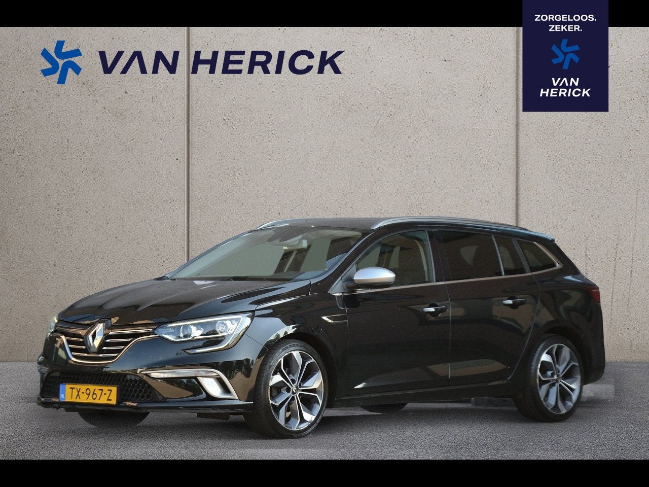 Renault Mégane Estate 1.2 TCe GT-line 131PK | Achteruitrijc, Auto's, Voorwielaandrijving, 4 cilinders, Leder en Stof, Zwart
