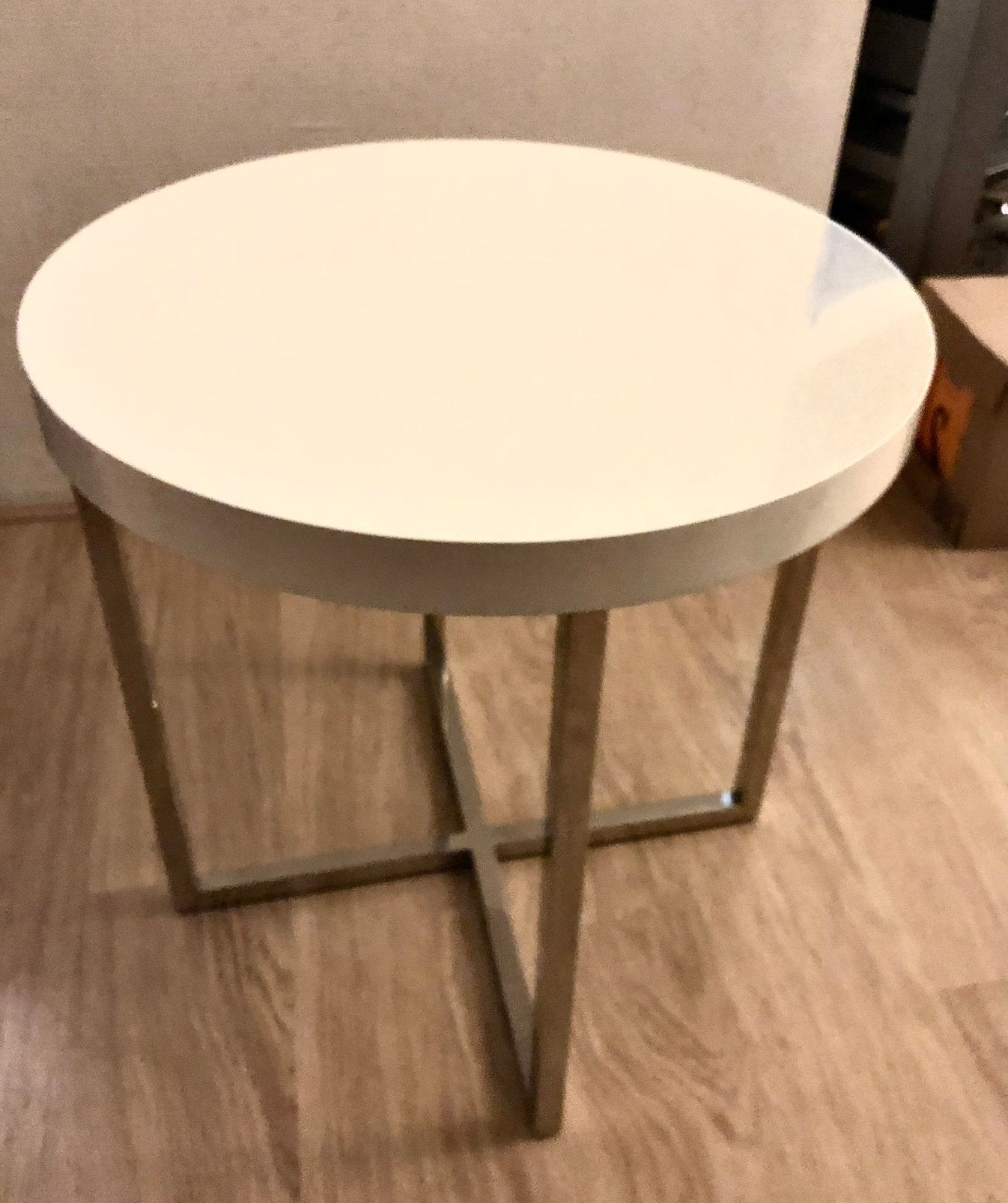 Goossens salontafel. Hoogglans wit., Ophalen, 50 – 75, Minder dan 50 cm, Gebruikt