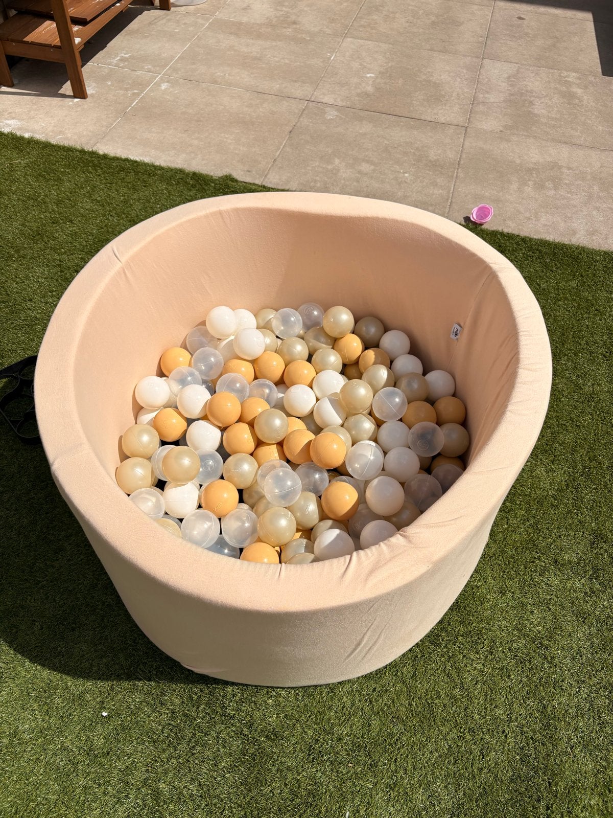 Ballenbak met ballen - Beige/Crème, Ophalen, Zo goed als nieuw, Jongen of Meisje