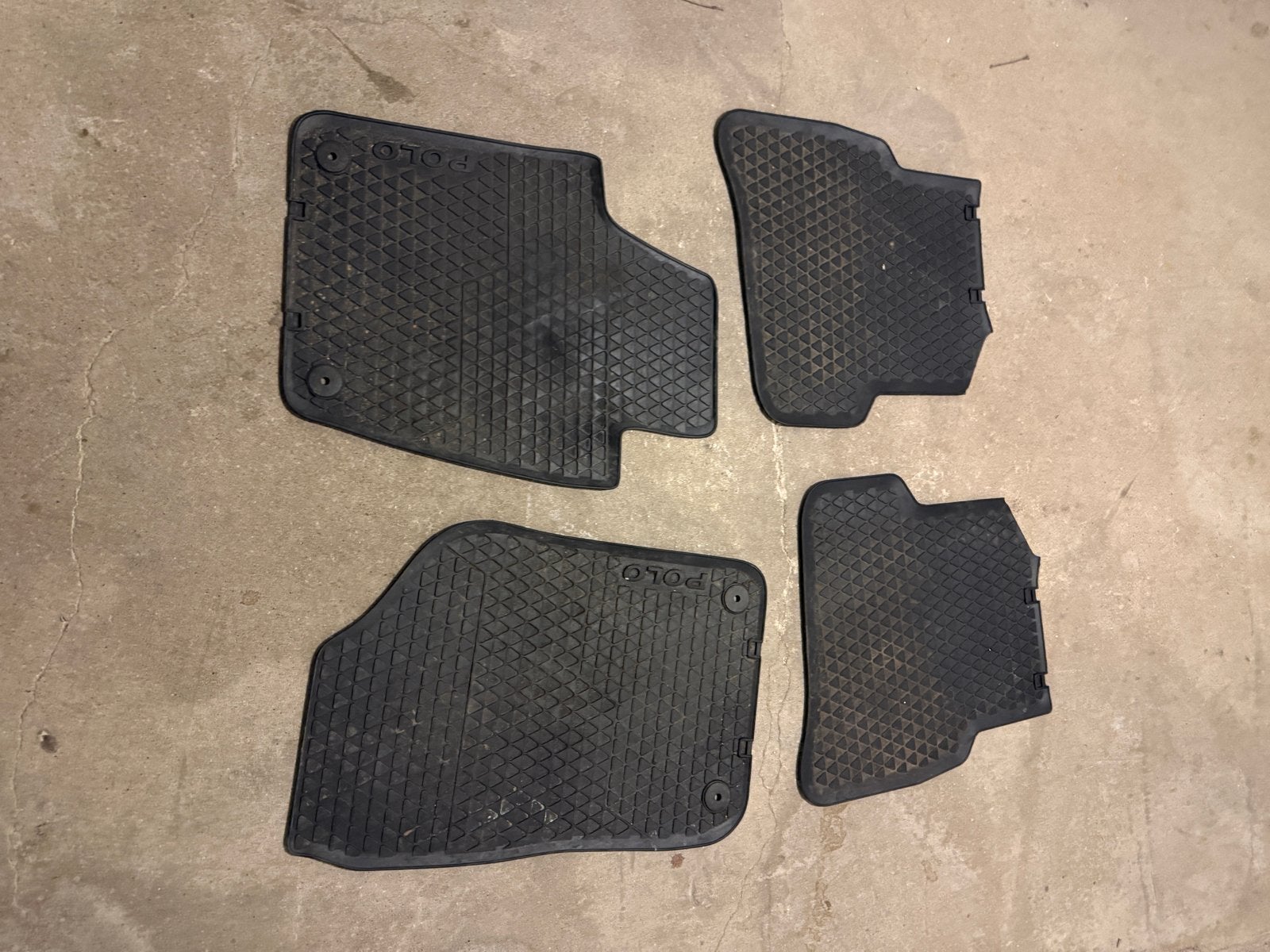 Rubberen automatten voor Volkswagen Polo, Ophalen of Verzenden, Gebruikt