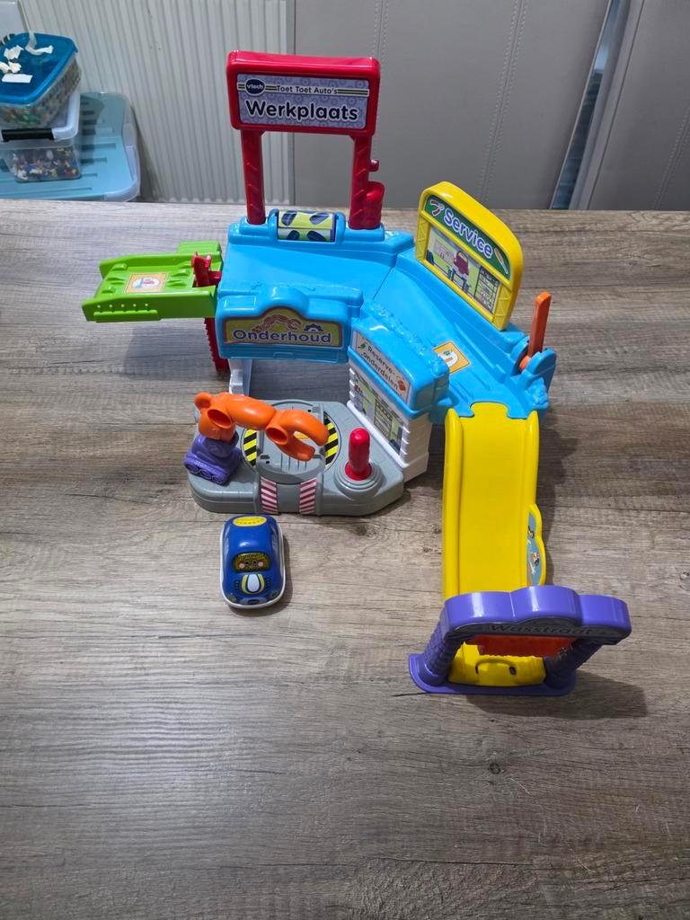 Leuke toet toet auto van VTech werkplaats, Ophalen of Verzenden, Zo goed als nieuw