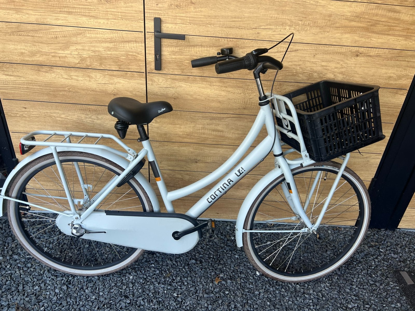 Cortina U4 Transportfiets meisje - Lichtgrijs, Ophalen, Gebruikt, 26 inch of meer, Versnellingen