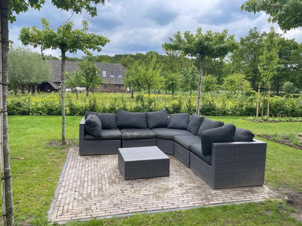Wicker Loungeset, Tuin en Terras, Tuinsets en Loungesets, Ophalen, Gebruikt, Loungeset, Wicker