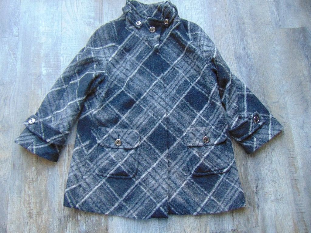 Basler jas grijs / zwart maat 44 tussenjas 75% wol, Kleding | Dames, Jassen | Winter, Ophalen of Verzenden, Zo goed als nieuw