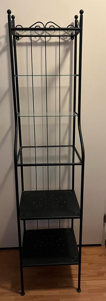 Zwart ijzeren rek Ikea, Ophalen, Zo goed als nieuw