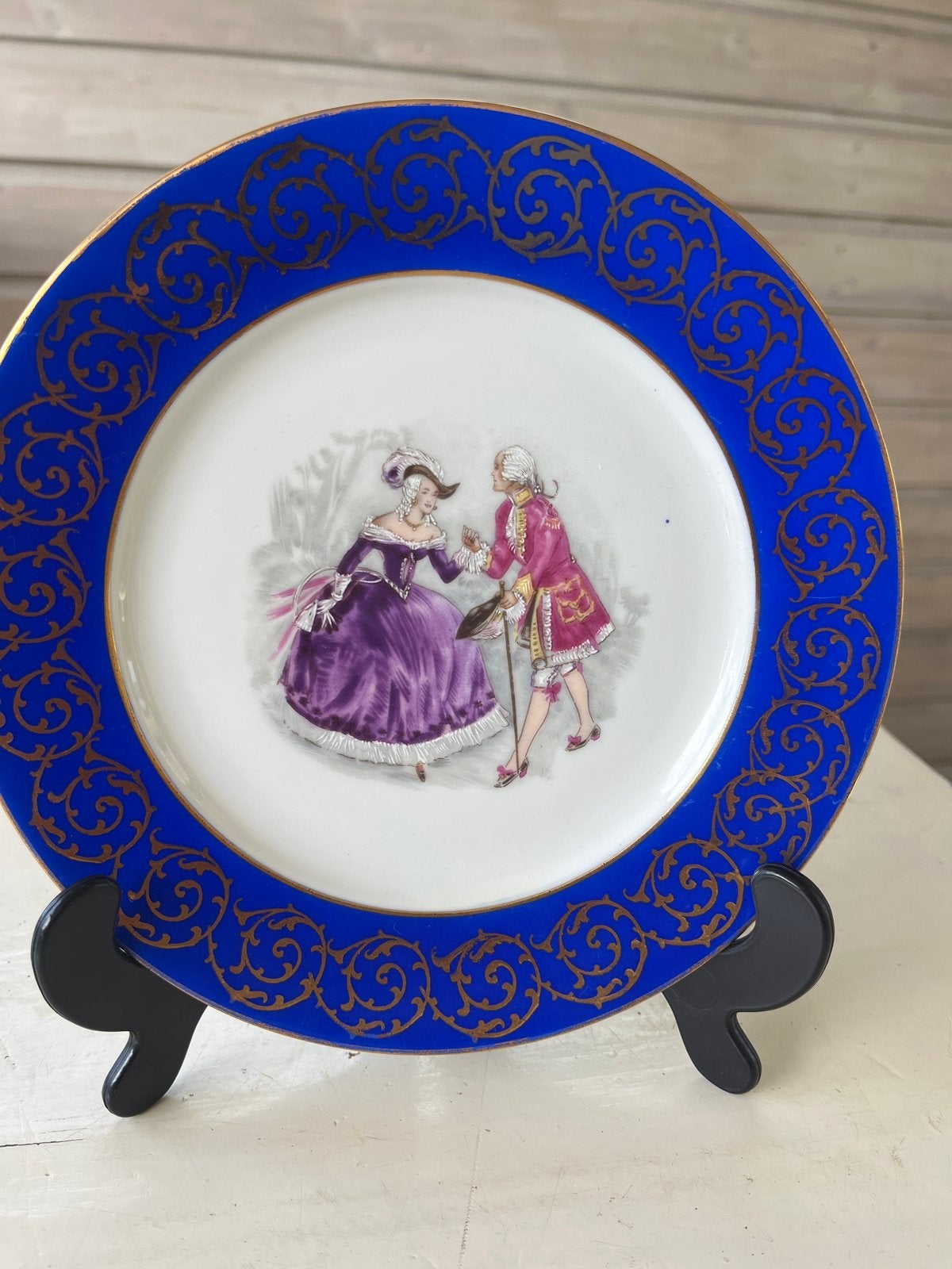Gloria Porseleinen Sierbord met Romantische Scène, Antiek en Kunst, Ophalen of Verzenden