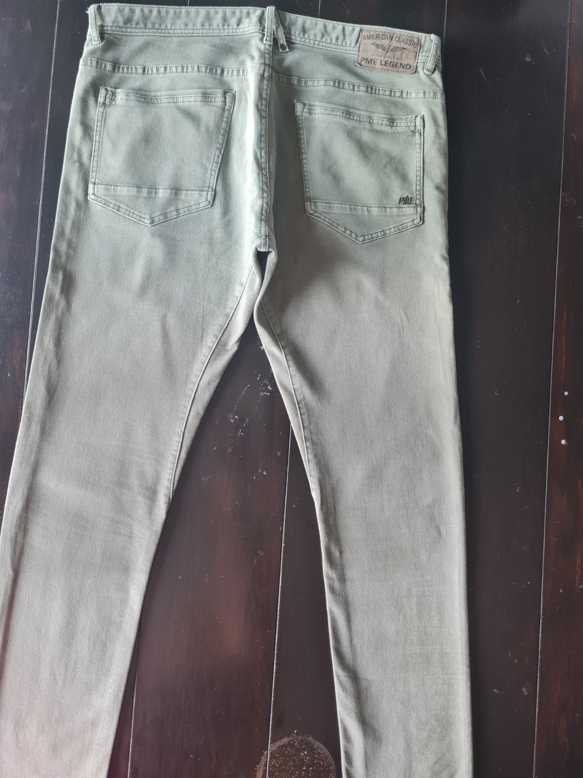 ZGAN KAKI PME LEGEND TAILWHEEL SLIM STRETCH SIZE 36/34, Maat 56/58 (XL), Ophalen of Verzenden, Zo goed als nieuw, Pme Legend