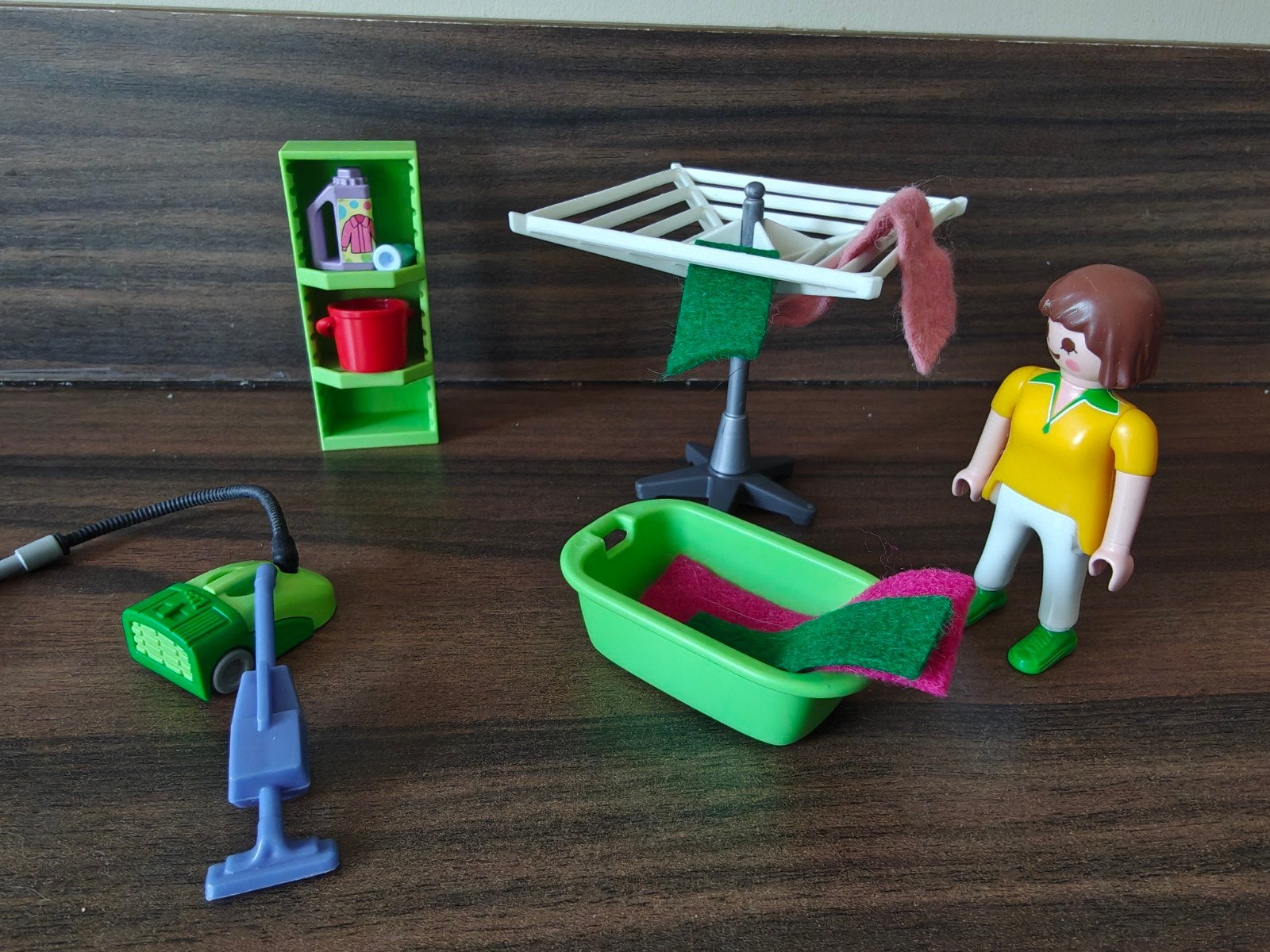 32. Playmobil wasdag set met figuur en accessoires, Ophalen of Verzenden, Gebruikt, Jongen of Meisje