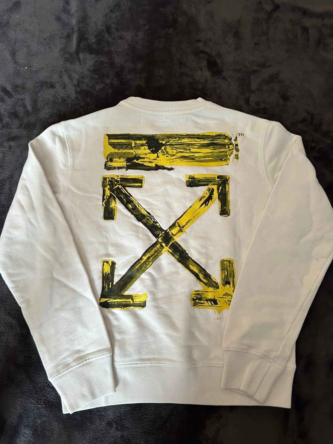 Off-White Acrylic Arrows White Sweater, Ophalen of Verzenden, Zo goed als nieuw, Maat 46 (S) of kleiner, Wit