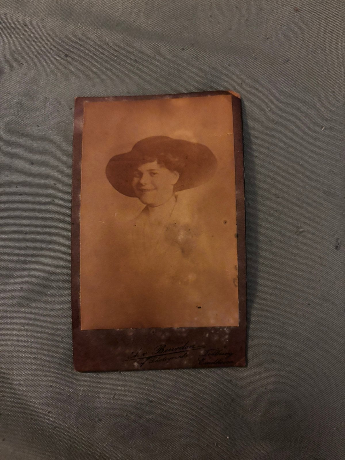 Originele foto A.v.Beurden 6.4cm/10,5 cm, Ophalen of Verzenden