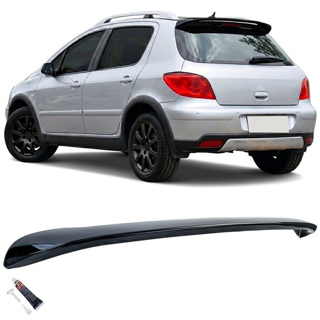 Achterklep Spoiler Cap Peugeot 307 Glans Zwart Performance