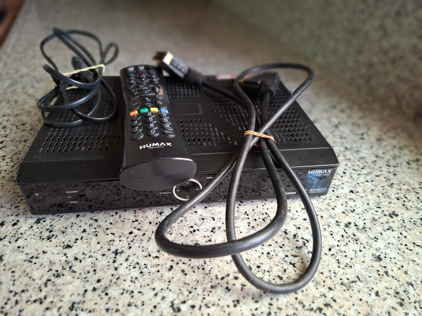 Humax decoder met afstandbediening en scartkabel, Ophalen of Verzenden